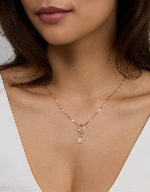 Michael Hill - Engravable Sun Micro Pendant with Cubic Zirconia in 10kt Yellow Gold
