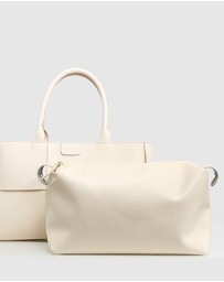 Belle & Bloom - Long Way Home Woven Tote - Cream