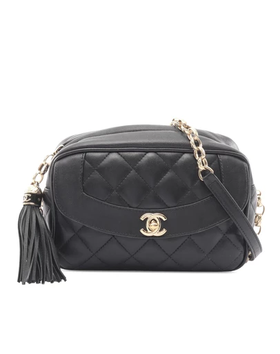 Pre-Loved by Azura Reborn - Pre-Loved CC Quilted Lambskin Diana Camera Bag