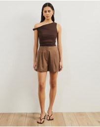 Atmos&Here - Kendal Pleated Tailored Shorts