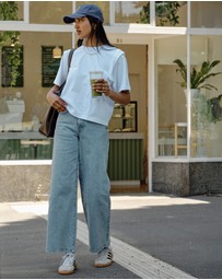 Ceres Life - Rainey Pleat Sleeve Tee