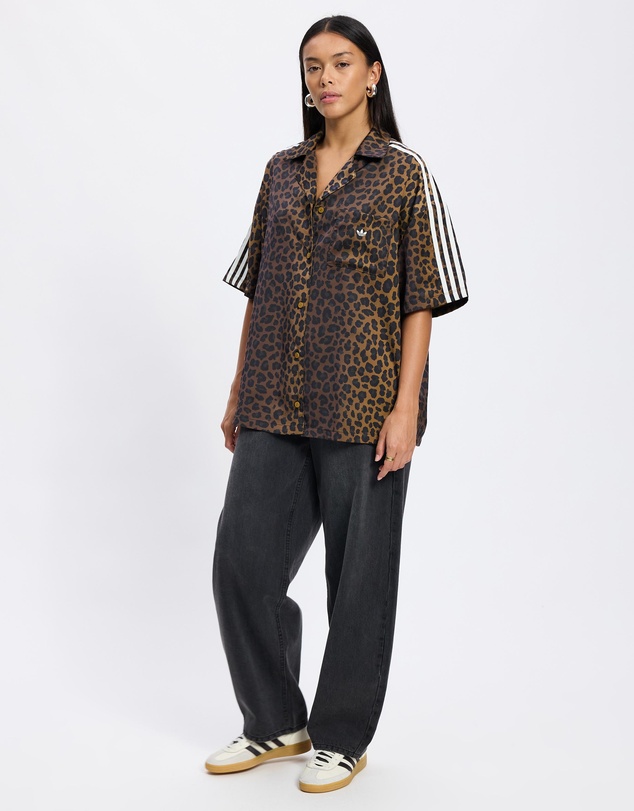 adidas Originals - Leopard Satin Shirt