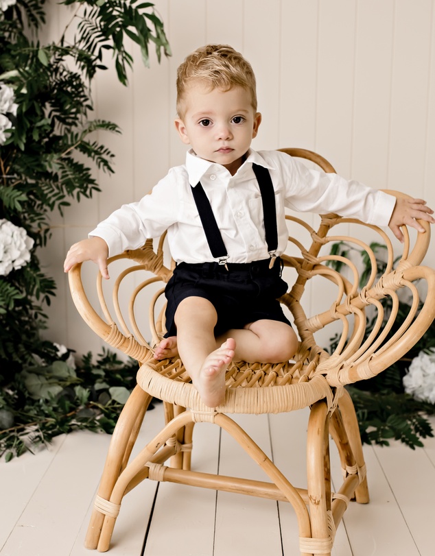 Designer Kidz - Jackson L/S Formal Romper