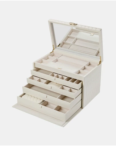 Wolf - WOLF Lauren Extra Large jewellery Box Ivory