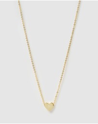Izoa Kids - Kids Heart Alphabet Letter N Necklace