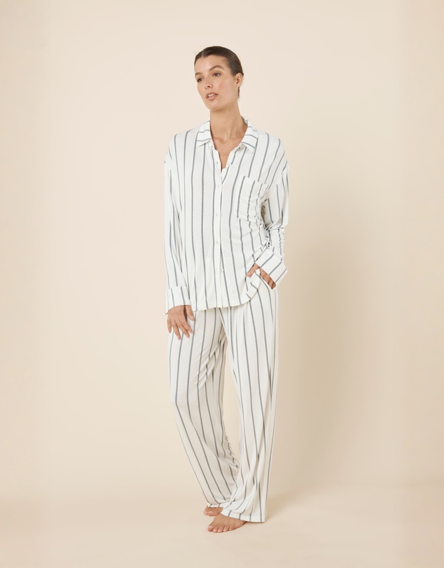 Gingerlilly - Harlow Bamboo Striped PJ Set
