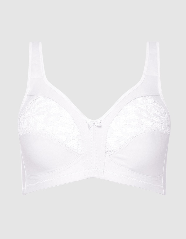 Naturana - Cotton Wirefree Wide Strap Bra