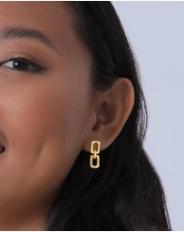 Elli Jewelry - Earrings Stud Colourful with Labradorite Topaz Moonstone in 925 Sterling Silver