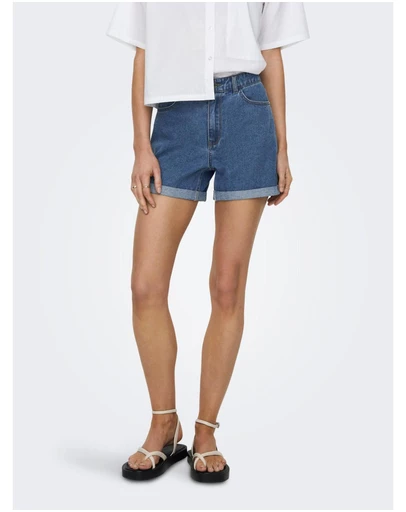 ONLY - Vega High Waisted Denim Shorts
