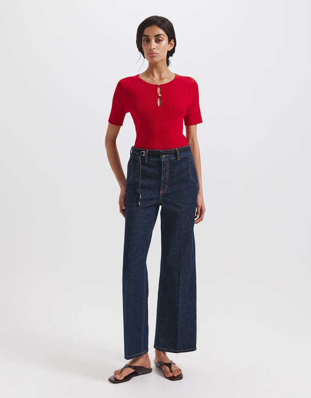 SABA - Vicky Keyhole Rib Knit