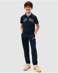 Tommy Hilfiger - Varsity Logo Print Fleece Joggers - Teens