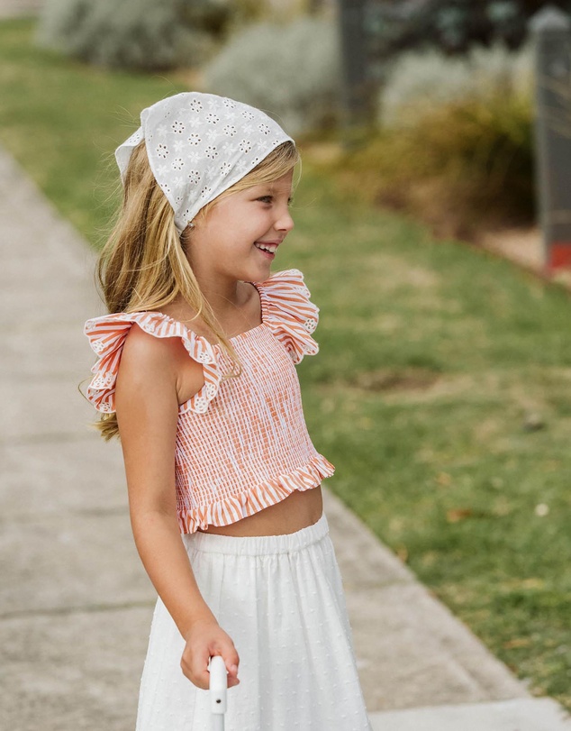 Fox & Finch - Stripe Shirred Top - Kids
