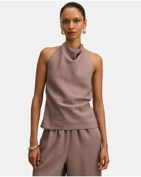 Forever New Petite - Evelyn Petite Halter Neck Backless Top