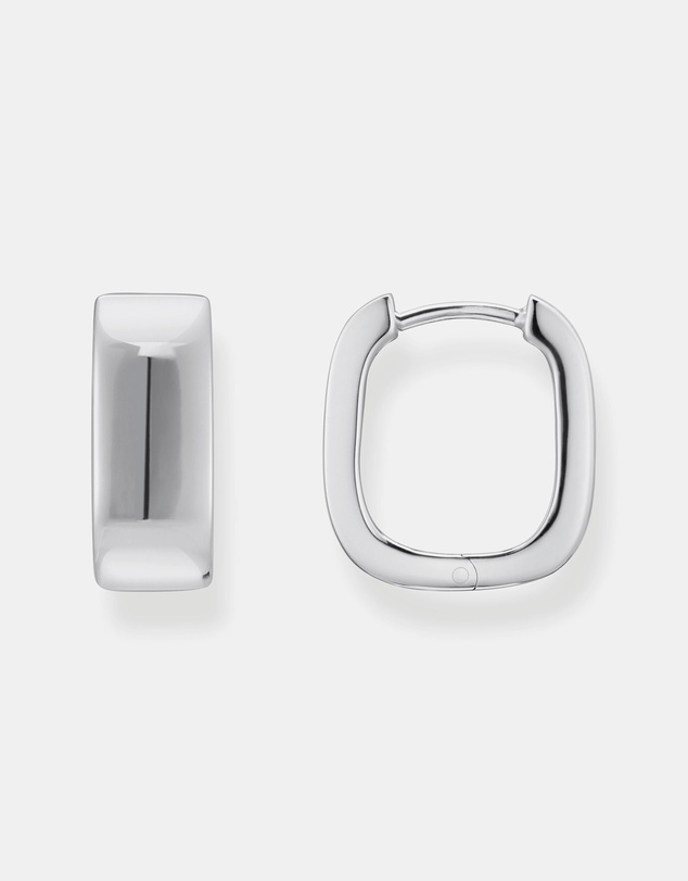 THOMAS SABO - Hoop earrings in angular shape Medium