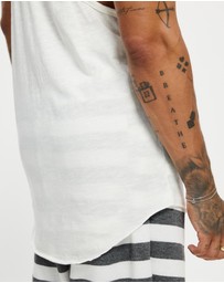Surrounded By Ghosts - The Travertine Cotton Singlet