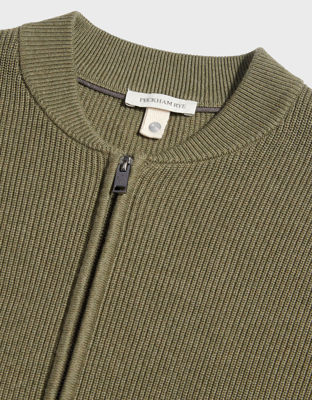 Peckham Rye  - Peckham Rye Knitted Bomber Zip Up