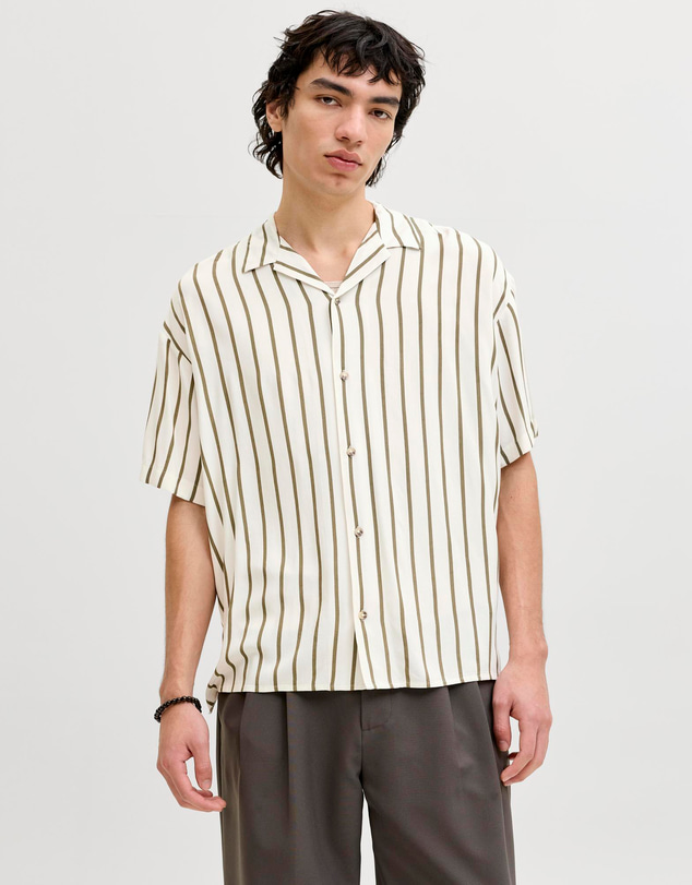 Jack & Jones - JJEJeff Resort Stripe Shirt SS