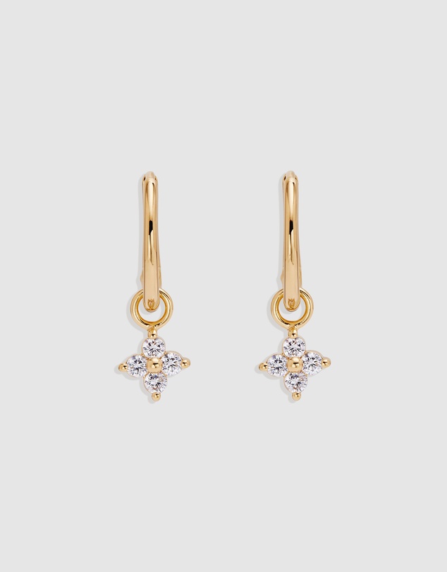 By Charlotte - Crystal Bloom Hoops