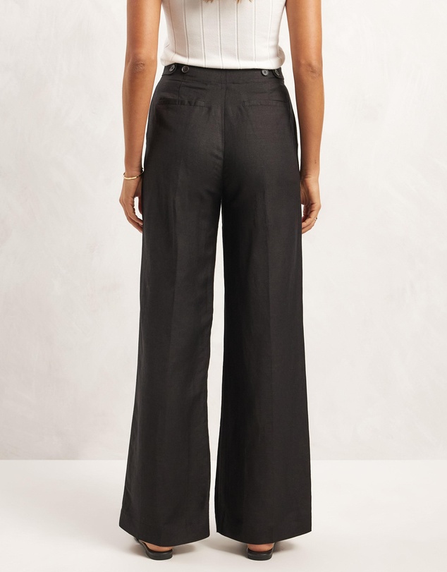 AERE - Linen Blend Wide Leg Pants