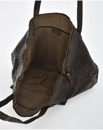 Cobb & Co - Rochester Washed Leather Weekender Bag