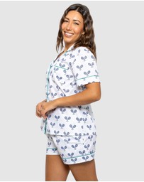 Sant And Abel - Women's Tennis Navy Short PJ Set