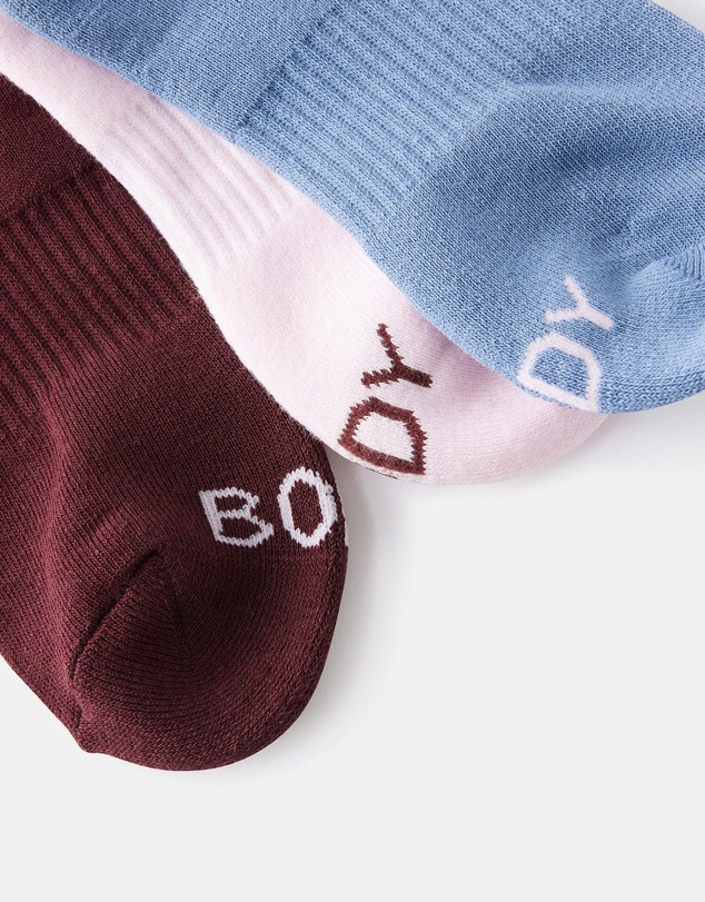 Cotton On Body Active - 3-Pack Body Quarter Crew Socks