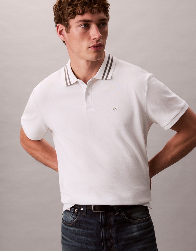 Calvin Klein Jeans - Casual Pique Classic Tipped Polo Shirt