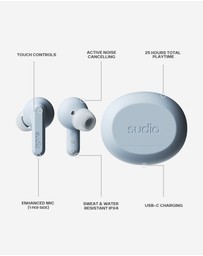 Sudio - A3 Pro - True Wireless Bluetooth 5.4 Headphones/Earbuds, Active Noise Cancelling