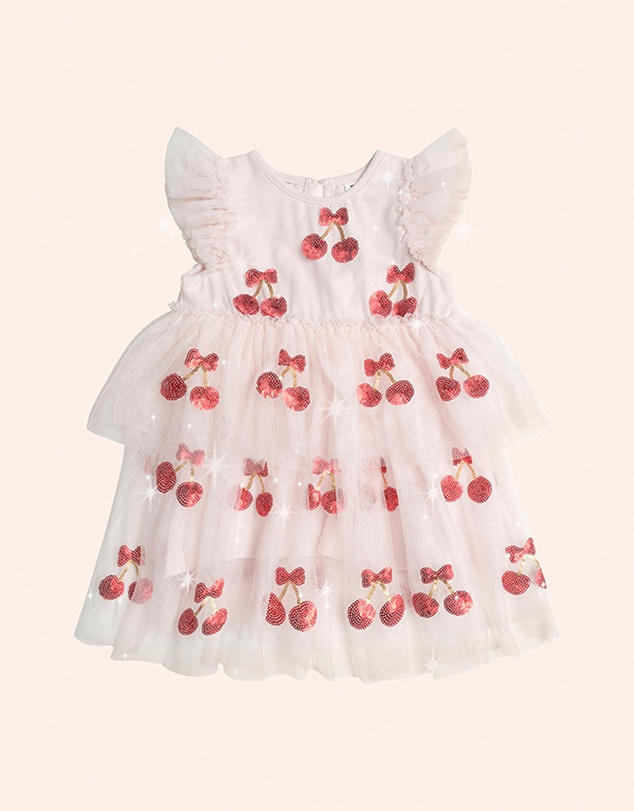 Huxbaby - Sequin Cherry Pie Tulle Dress - Babies