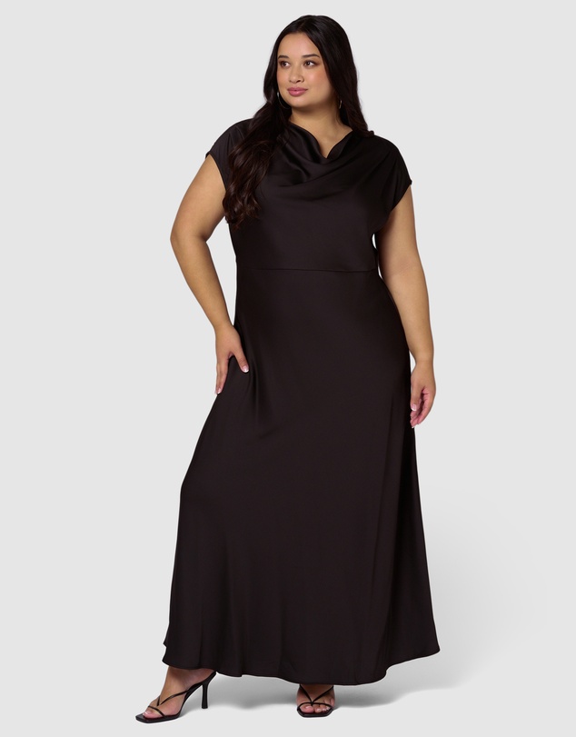 Sunday In The City - Void Satin Maxi Dress