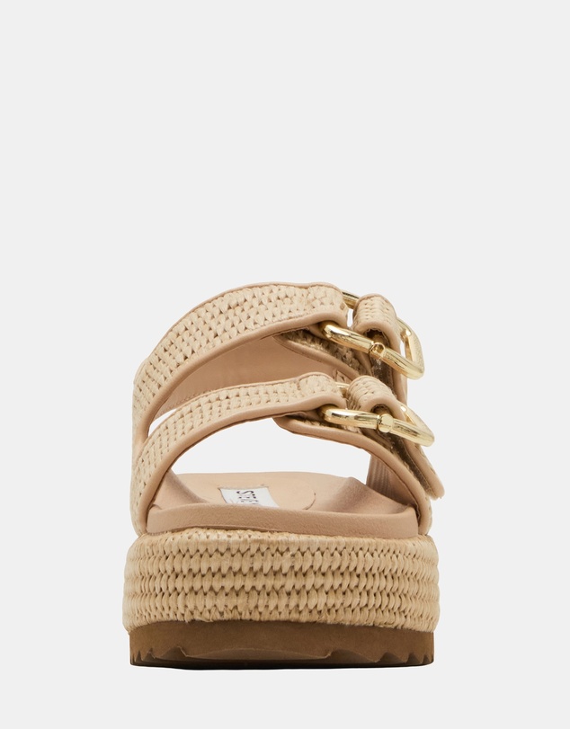 Steve Madden - Boxerr Natural Raffia Sandals