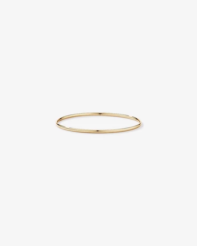 Michael Hill - Slim Oval Bangle in 10kt Yellow Gold