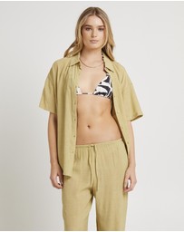 Subtitled - Indra Crinkle Oversized Shirt