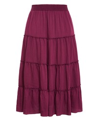 City Chic - Boho Tiered Maxi Skirt