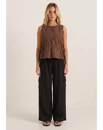Sass - Elin Gathered Tie Top