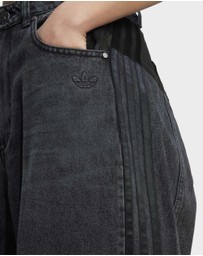 adidas Originals - Adilenium Barrel Leg Denim Pants Womens