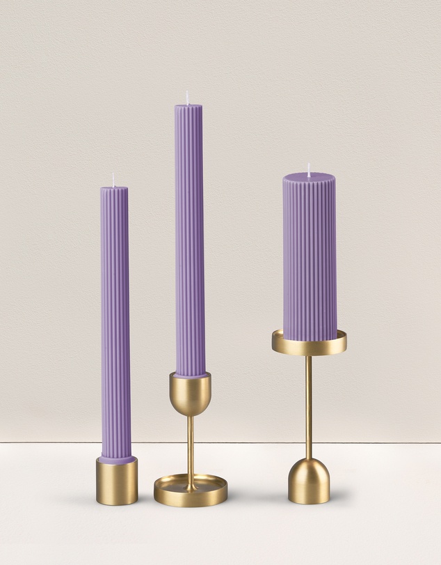 Black Blaze - Column Pillar Candle Combo