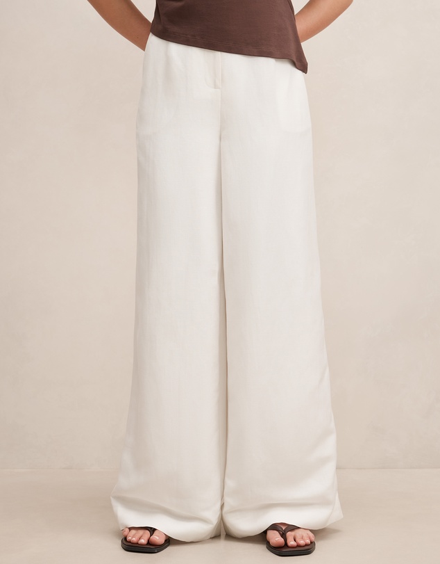 Forever New - Matilda Linen Blend Wide Leg Pants