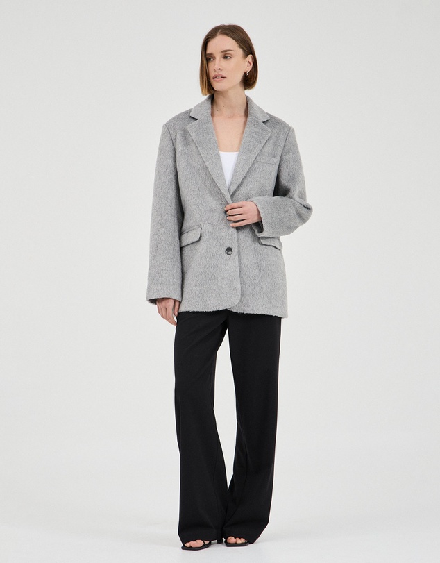 FRIEND of AUDREY - The Brushed Wool-Blend Blazer