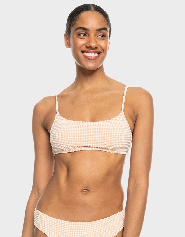 Roxy - Gingham Bralette Bikini Top For Women