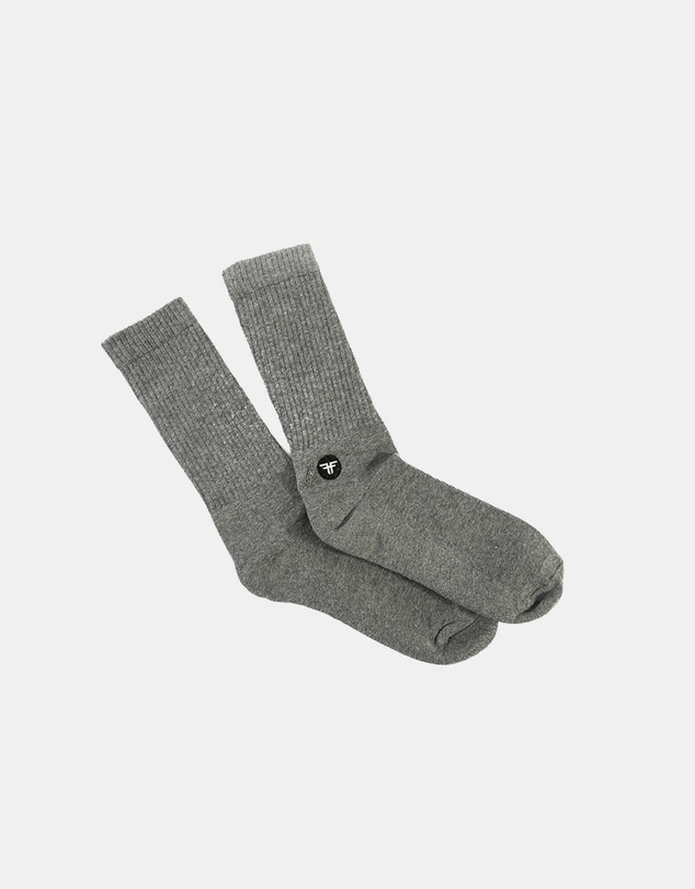 Fallen Footwear - Fallen Footwear Patch Padded Heel and Toe Anti Slip Sock - Heather Gray