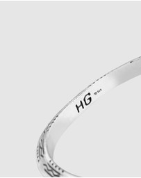 Haze & Glory - ICONIC EXCLUSIVE - Bracelet Bangle Azetec in 925 Sterling Silver
