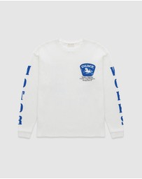 Duke + Dexter - DR Sponsors Vintage White Waffle Top