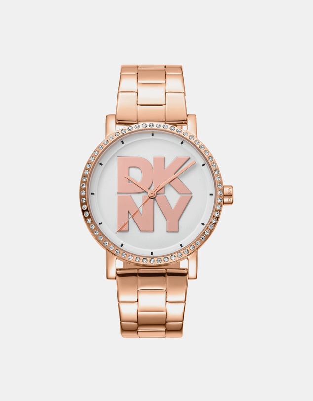 DKNY - Logo Soho Logo Rose Gold Stainless Steel 36mm Watch