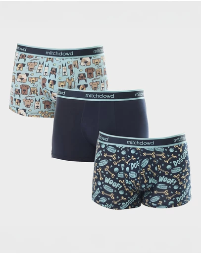 Mitch Dowd - Dog Print Trunk 3 Pack