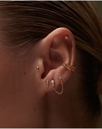 Kirstin Ash - Pearl Topaz Double Earrings