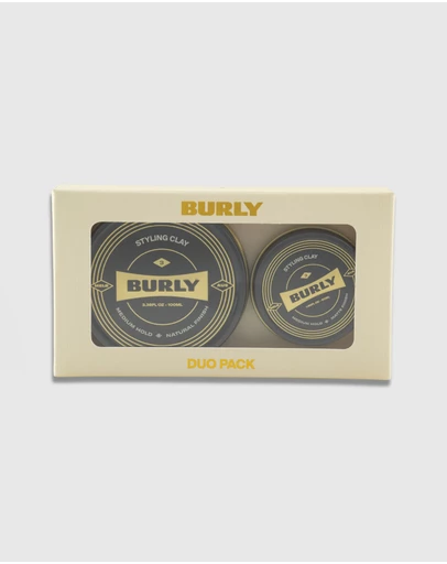 BURLY - DUO Pack - Styling Clay - Medium Hold - Matte Finish - Australian Made
