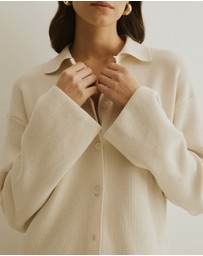 Atmos&Here - Jay Relaxed Rib Cardigan