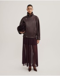 Witchery - Pleated Mesh Skirt