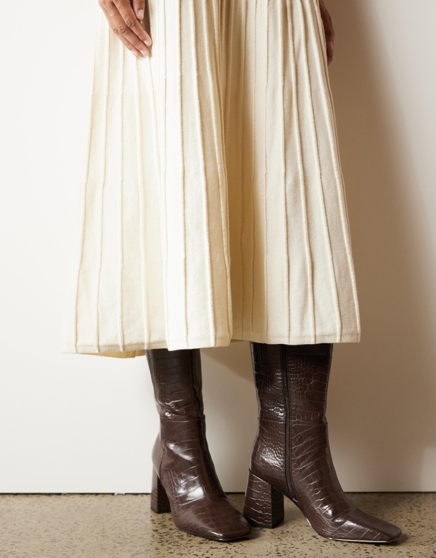 Atmos&Here - Isla Knitted Midi Skirt